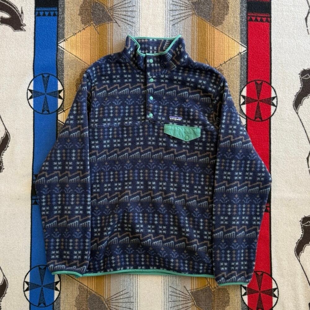 Patagonia Synchilla Snap T Pullover Fleece Size XL Aztec Southwestern